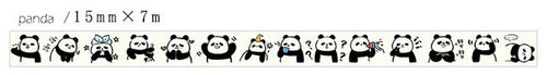 15mm*7m Cute Panda Seal Decorative Washi