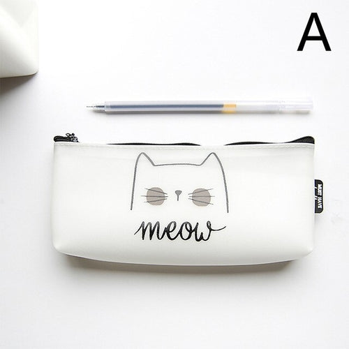 1pc PU Pencil Bag Cute Cat Pencil Case School