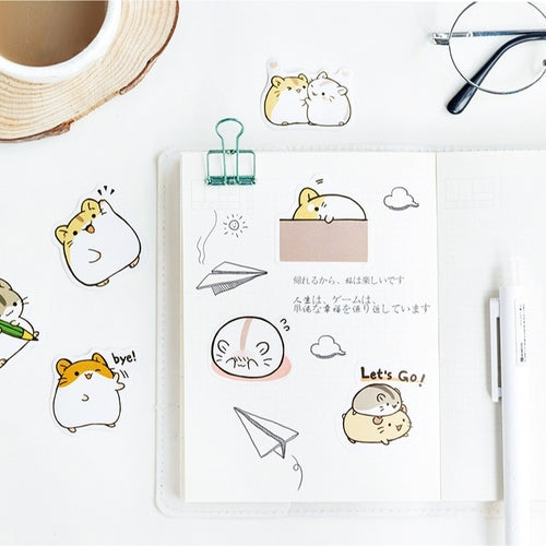 45PCS/PACK Cute Guinea Pig Sticker Marker