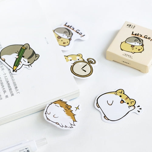 45PCS/PACK Cute Guinea Pig Sticker Marker