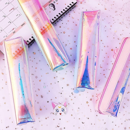 Cute Transparent PVC Pencil Case School