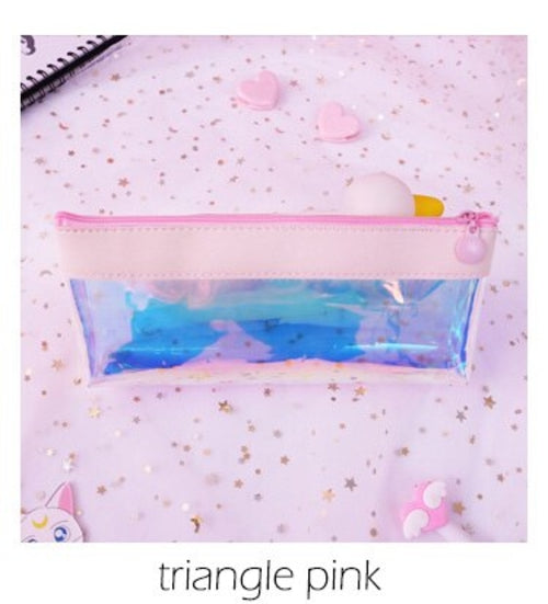 Cute Transparent PVC Pencil Case School