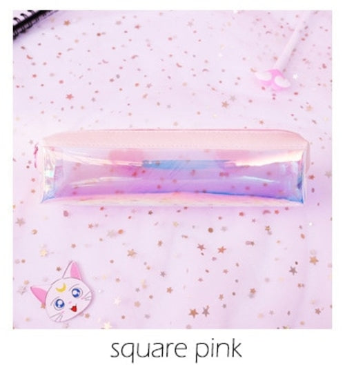 Cute Transparent PVC Pencil Case School