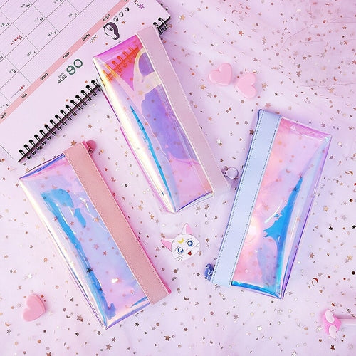 Cute Transparent PVC Pencil Case School