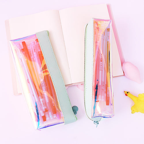 Cute Transparent PVC Pencil Case School
