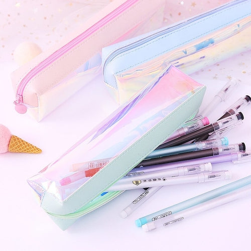 Cute Transparent PVC Pencil Case School